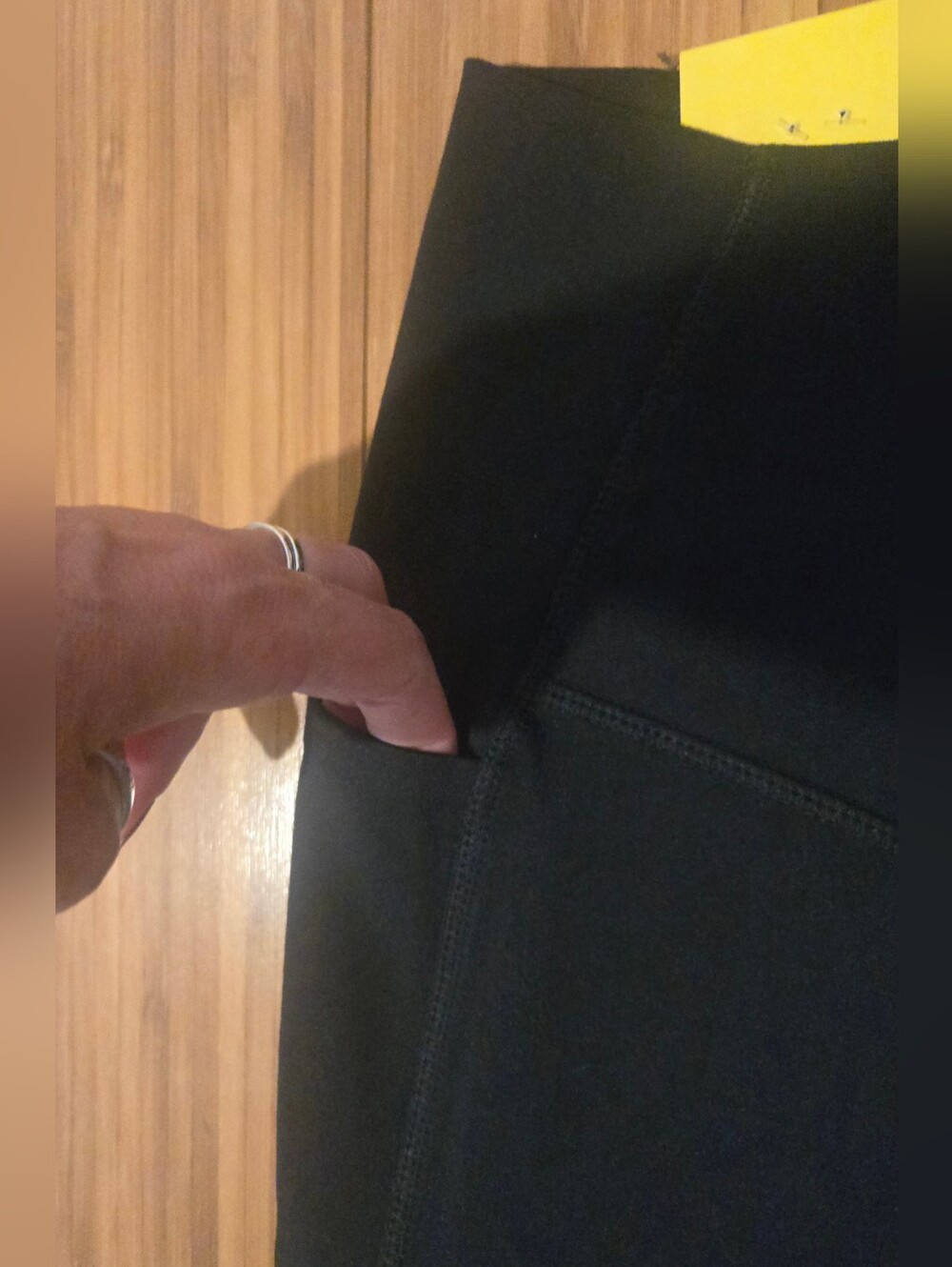 NWT Danskin Black High Waisted Leggings - Picture 4 of 7